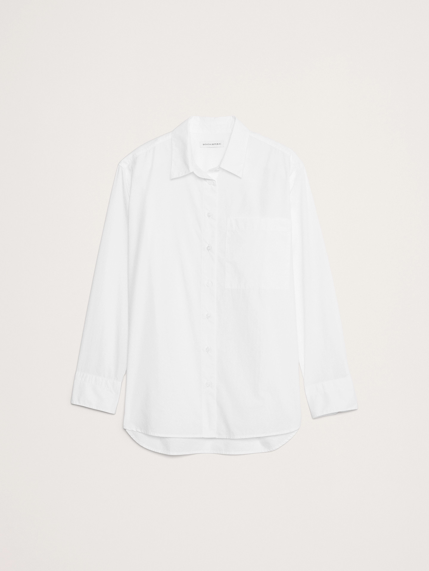 The Oversized Shirt in Cotton Poplin | Banana Republic (US)