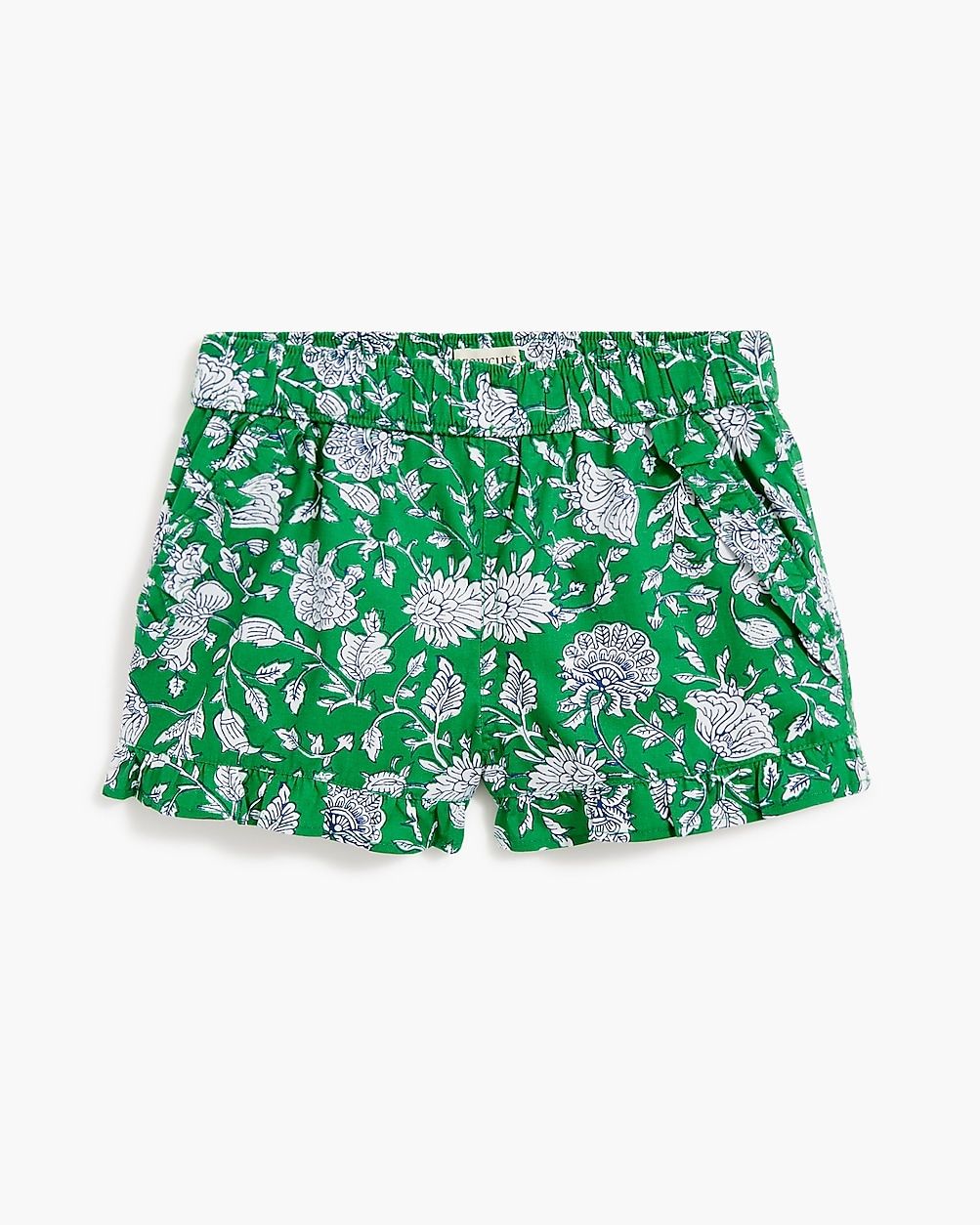 Girls' floral ruffle pull-on short | J.Crew Factory