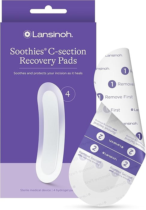 Lansinoh C Section Recovery Must Haves Pads, Postpartum Essentials for Scar Care, 4 Sterilized Pa... | Amazon (US)