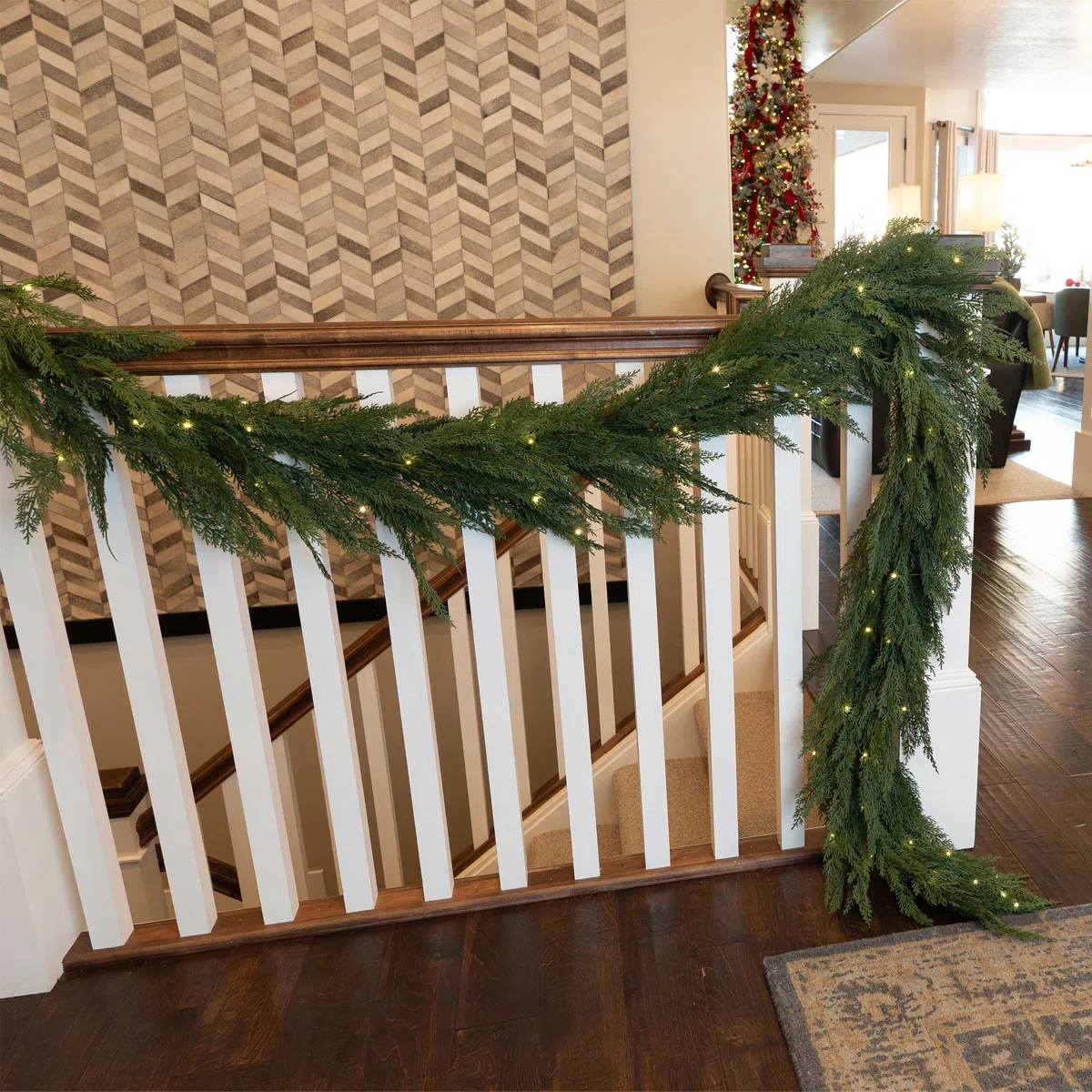 9 ft. Pre-Lit LED Garland - Cypress | Wayfair North America
