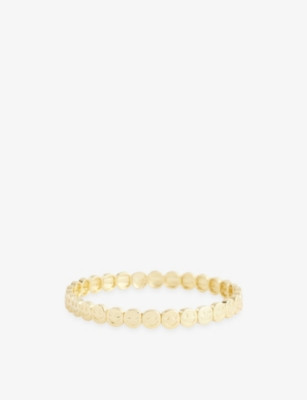 The Mini Classic Happy Face 18ct Yellow Gold-Plated Brass Bracelet | Selfridges