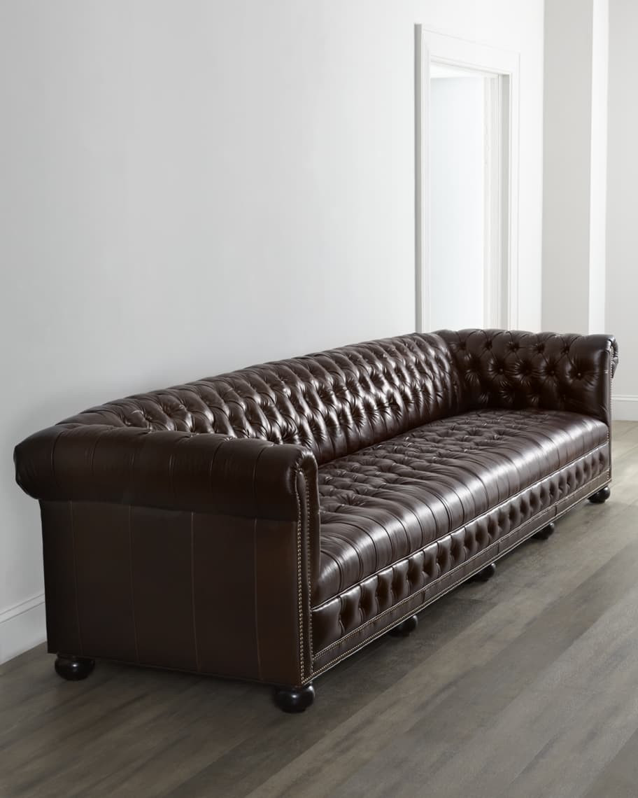 Old Hickory Tannery Executive 93"L Chesterfield Sofa | Neiman Marcus