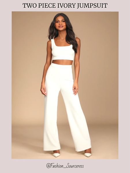 Two piece ivory jumpsuit

Wedding rehearsal outfit, honeymoon outfit, two piece jumpsuits, white, bride to be outfits, engagement party outfit, summer date night outfit, white dress, white dresses, graduation party outfit, bachelorette outfit, honeymoon outfits, honeymoon vacation outfit, white pants, white crop top, white heels, ivory pants, ivory dress, ivory crop top, ivory shoes, ivory heels ivory satin #LTKxNSale

#LTKParties #LTKStyleTip #LTKWedding