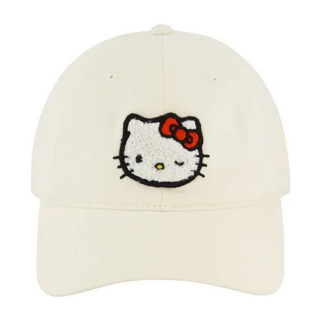 Hello Kitty Chenille Patch Dad Cap | Walmart (US)
