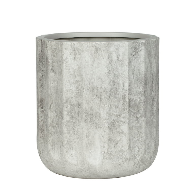 Better Homes & Gardens 16 inch Modern Gypsum Adler Planter with Drainage Hole | Walmart (US)