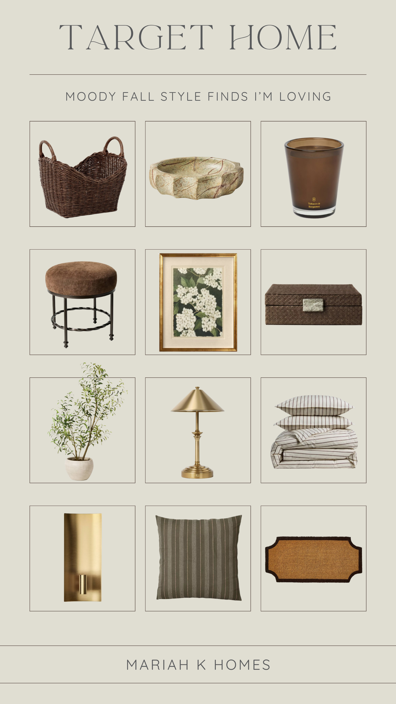 Target’s fall arrivals are SO good. I’m loving this curated group of new Target arrivals! Warm, elevated, and slightly moody, these pieces make the easiest transition into fall. So many beautiful finds to refresh your home for the season! #TargetStyle #TargetHome #TargetFinds #TargetHomeDecor #FallHomeDecor #FallDecor #HomeDecor #HomeDecorInspiration #mariahkoehle #mariahkhomes #socialagentcircle #expluxury #exprealty 

 #LTKHome #LTKSaleAlert