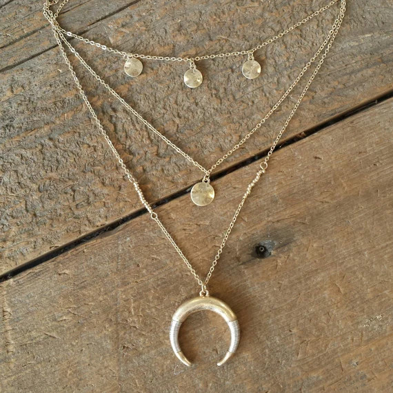 Mixed Metals Necklace | Etsy (US)