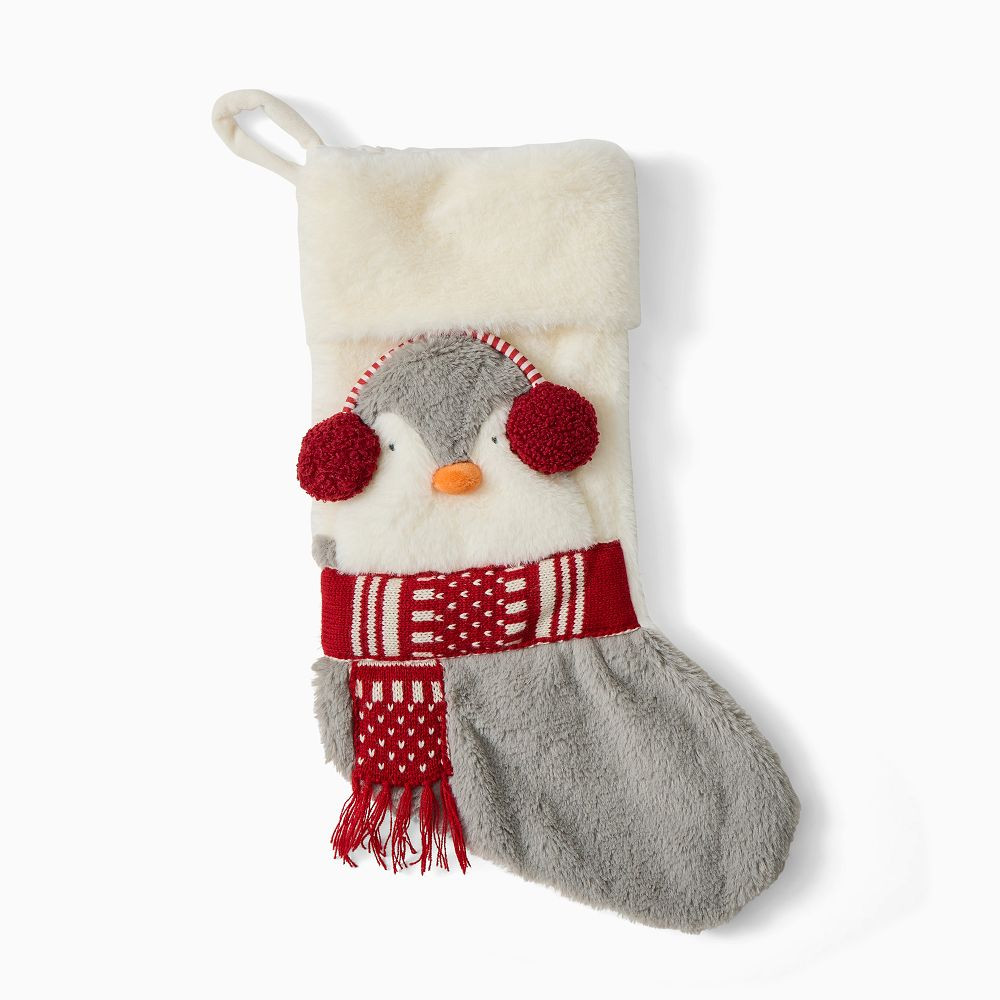 Penguin Plush Stocking | West Elm (US)
