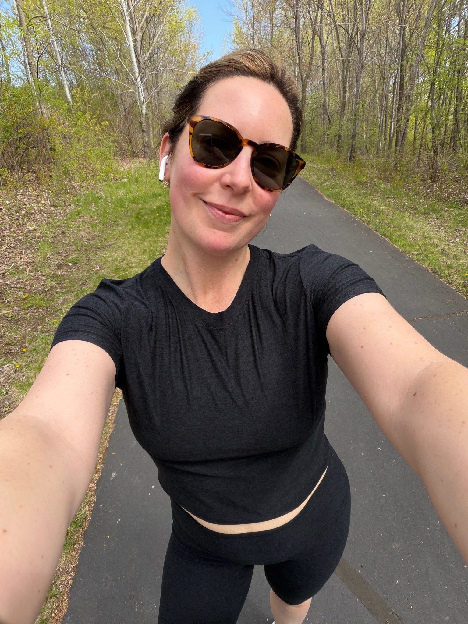 Dragging today because I stayed up too late last night watching Summer House and maybe had one too many glasses of wine 🍷Walking off the guilt and resetting!!

#LTKmomlife #LTKselfcare #LTKootd