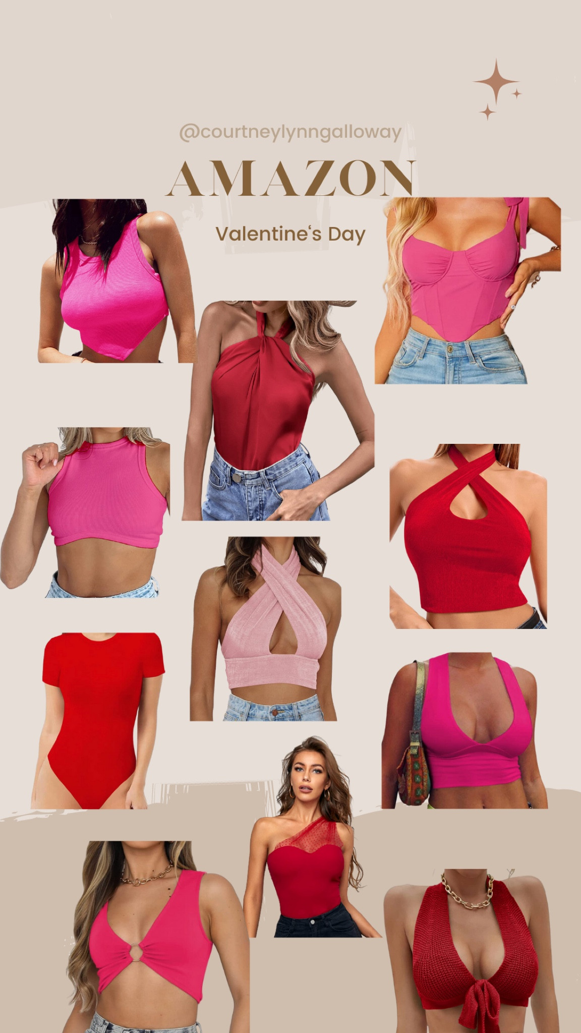 More Amazon Valentine’s Day finds if you’re going for a more casual look! 

#valentinesday #redtop #redblouse #croptop 

#LTKstyletip #LTKFind