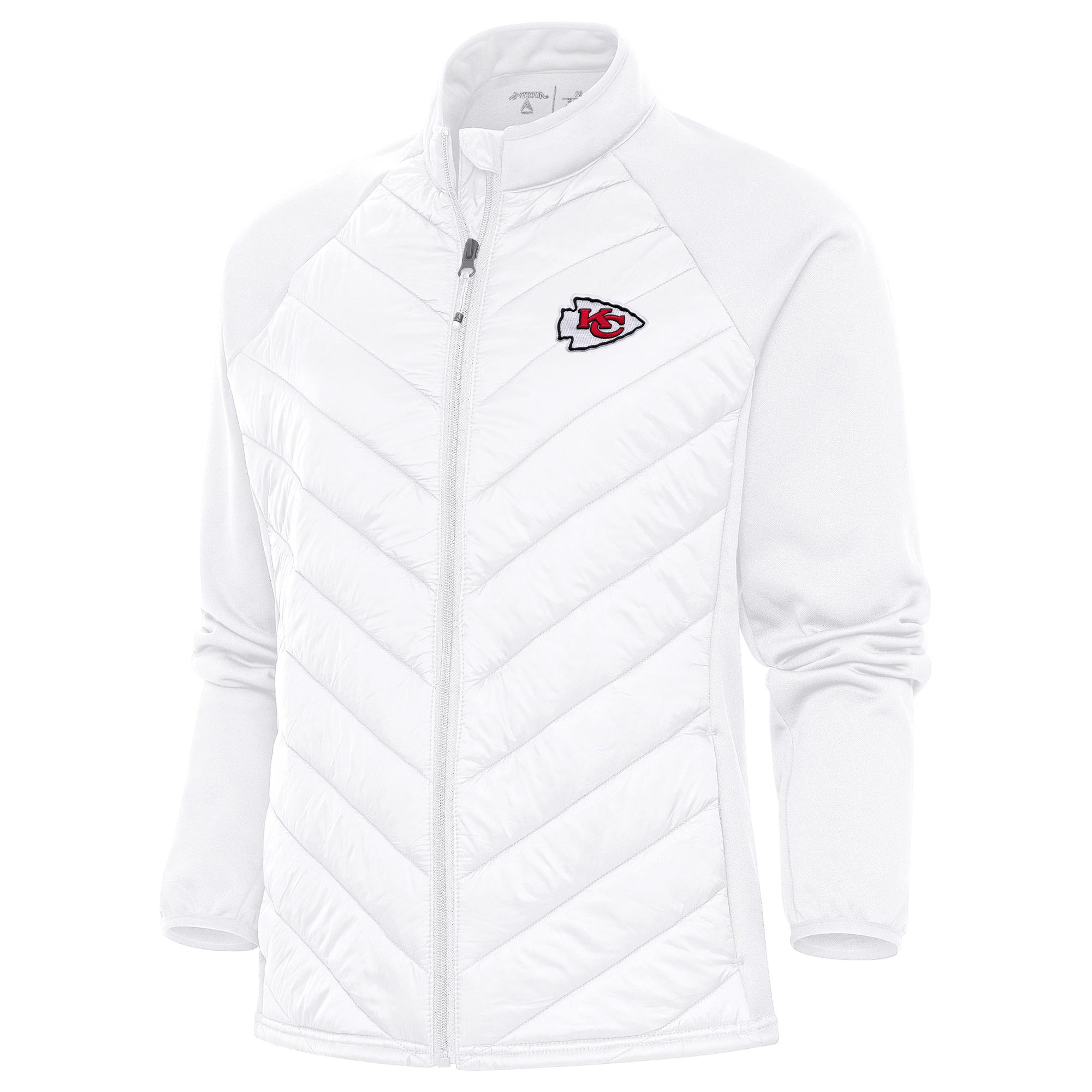 Women's Kansas City Chiefs  Antigua White Altitude Full-Zip Jacket | NFL Shop