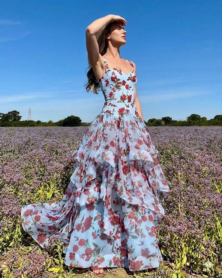 What to wear to the Kentucky Derby, horse races and wedding guest dress idea: the prettiest floral dress / floral gown from Alice + Olivia.

#LTKWedding #LTKootd #LTKSeasonal