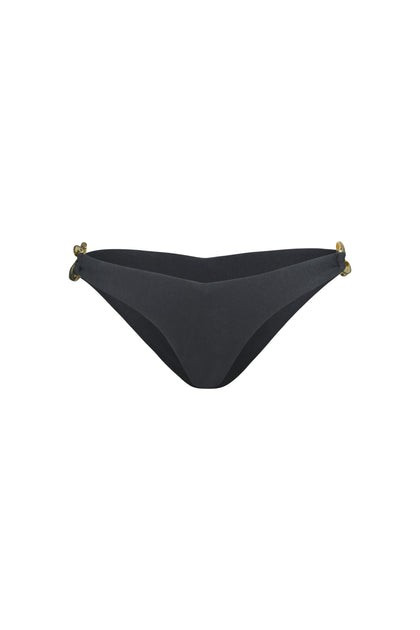 Gold Chain Brief (Faux Suede Black) | SAME