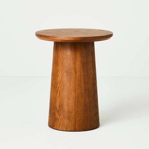 Round Wood Pedestal Accent Table - Hearth & Hand™ with Magnolia | Target