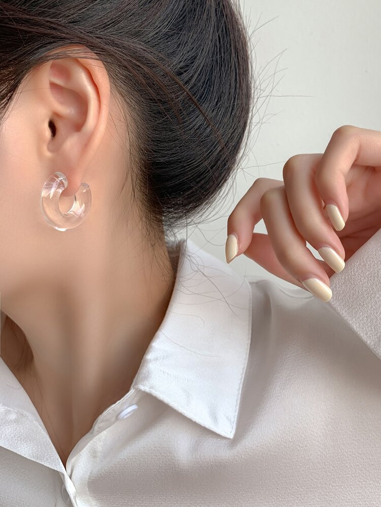 Clear Hoop Earrings | SHEIN