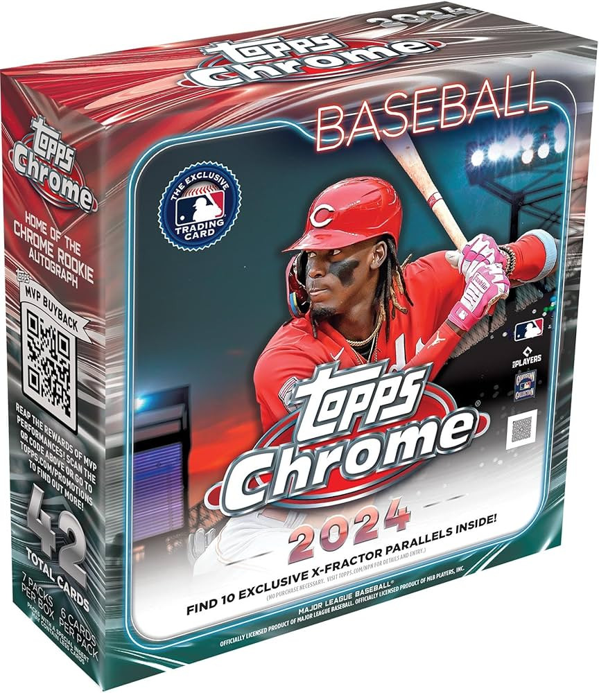 2024 Topps Chrome Baseball Factory Sealed Monster Box - Baseball Complete Sets | Amazon (US)