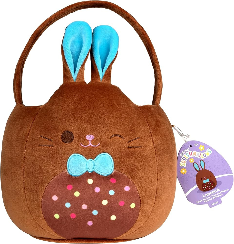 Squishmallows Original 12in Lancelot the Chocolate Bunny Egg Hunt Basket – Ultrasoft Official J... | Amazon (US)