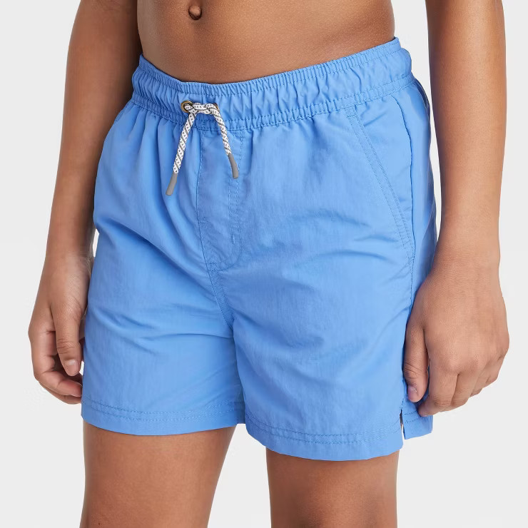 Boys' Solid Swim Trunks - art class™ Blue | Target