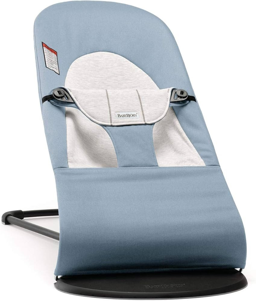 BabyBjörn Bouncer Balance Soft, Blue/Gray, Woven/Jersey | 2-in-1 Adjustable Baby Bouncer Seat an... | Amazon (US)