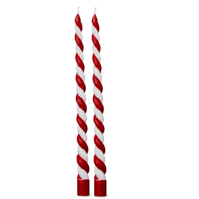 Christmas Twist Tapers S/2 | Wayfair North America