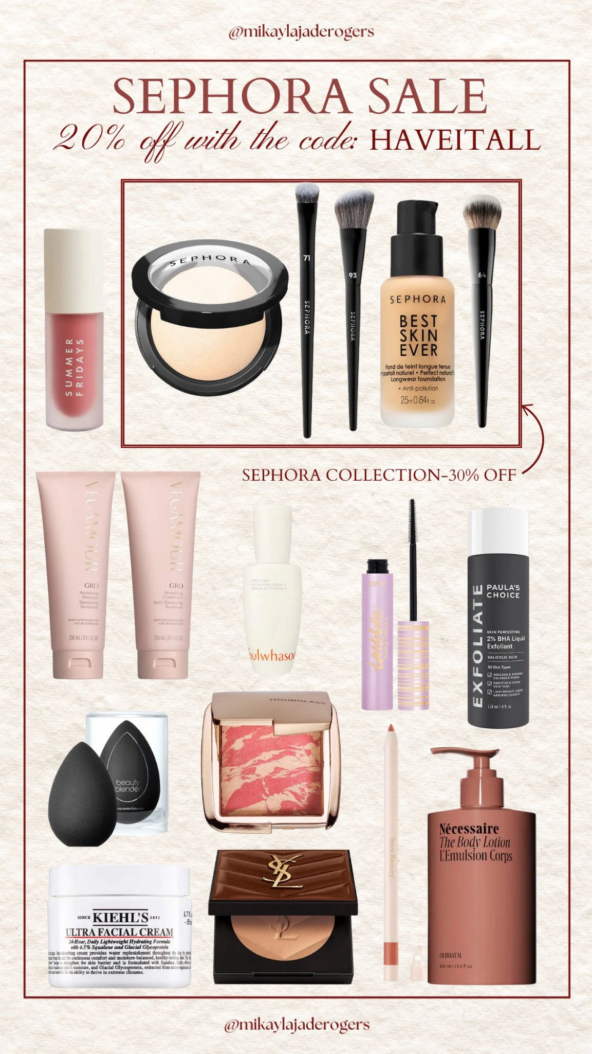 Sephora sale ends tomorrow! Use code: HAVEITALL

#LTKHoliday #LTKBeauty #LTKGiftGuide