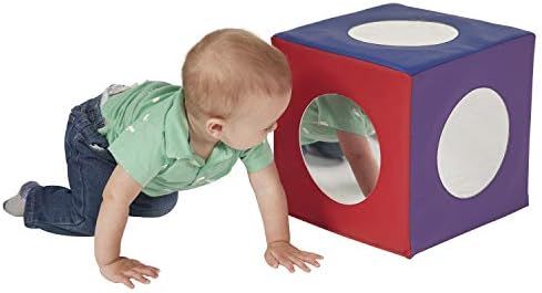 ECR4Kids SoftZone Mirror Cube - Foam Sensory Toy for Baby / Toddler Play & Self-Discovery, Assort... | Amazon (US)