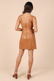 Vander Mini Dress - Camel | Petal & Pup (US)