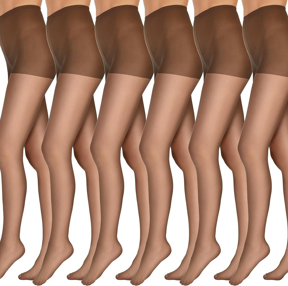 L'eggs Everyday Control Top Sheer Toe Pantyhose for All Day Comfort, 100% Nylon | Amazon (US)