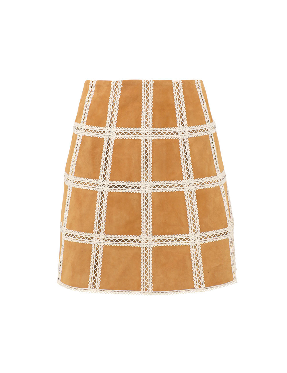 ZIMMERMANN Sundance Suede Mini Skirt Tan Size 2 | ZIMMERMANN (US, CA, EU, MENA)