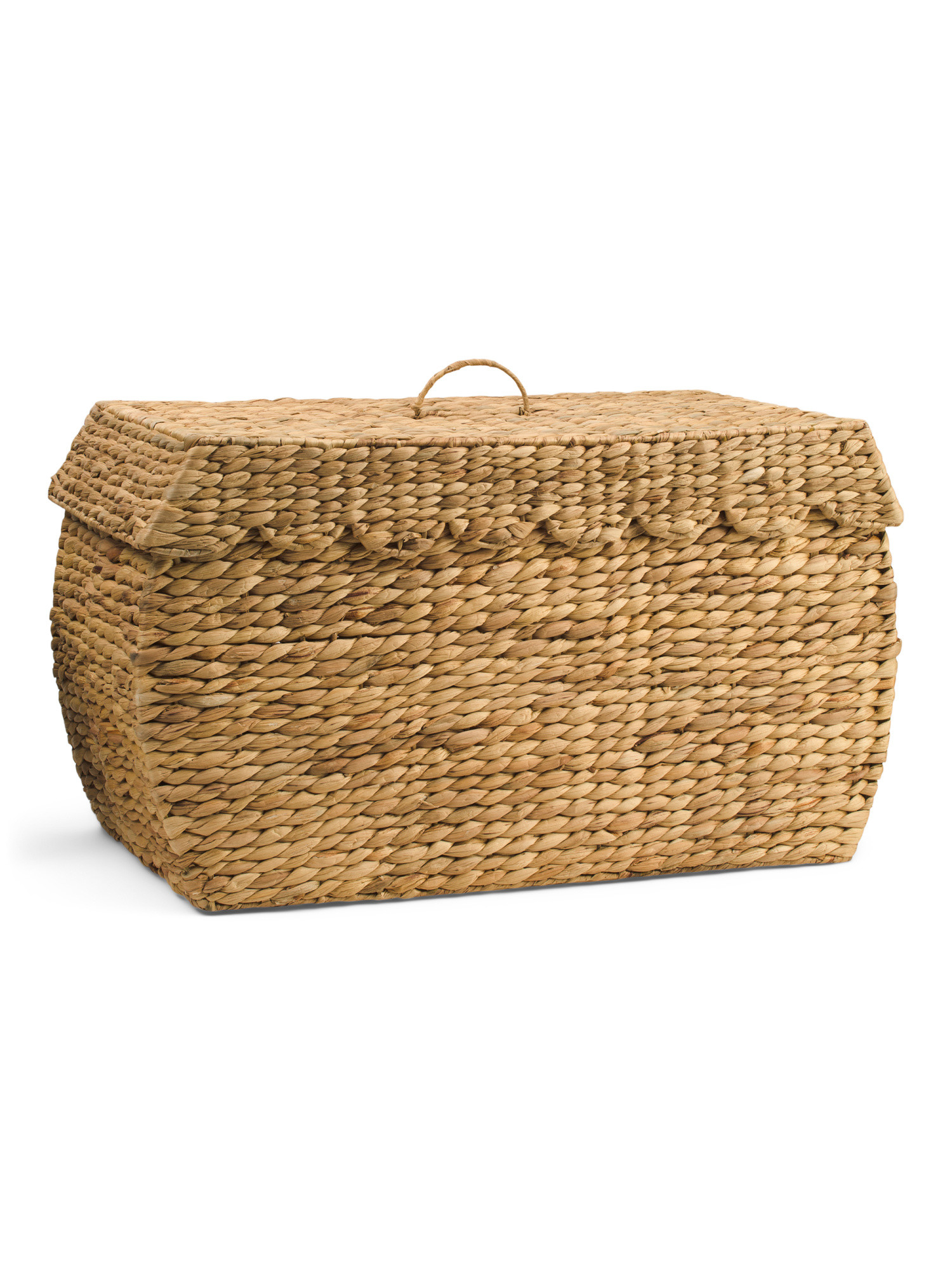 17in Hyacinth Bloated Trunk With Removable Scalloped Lid | Office & Storage | Marshalls | Marshalls