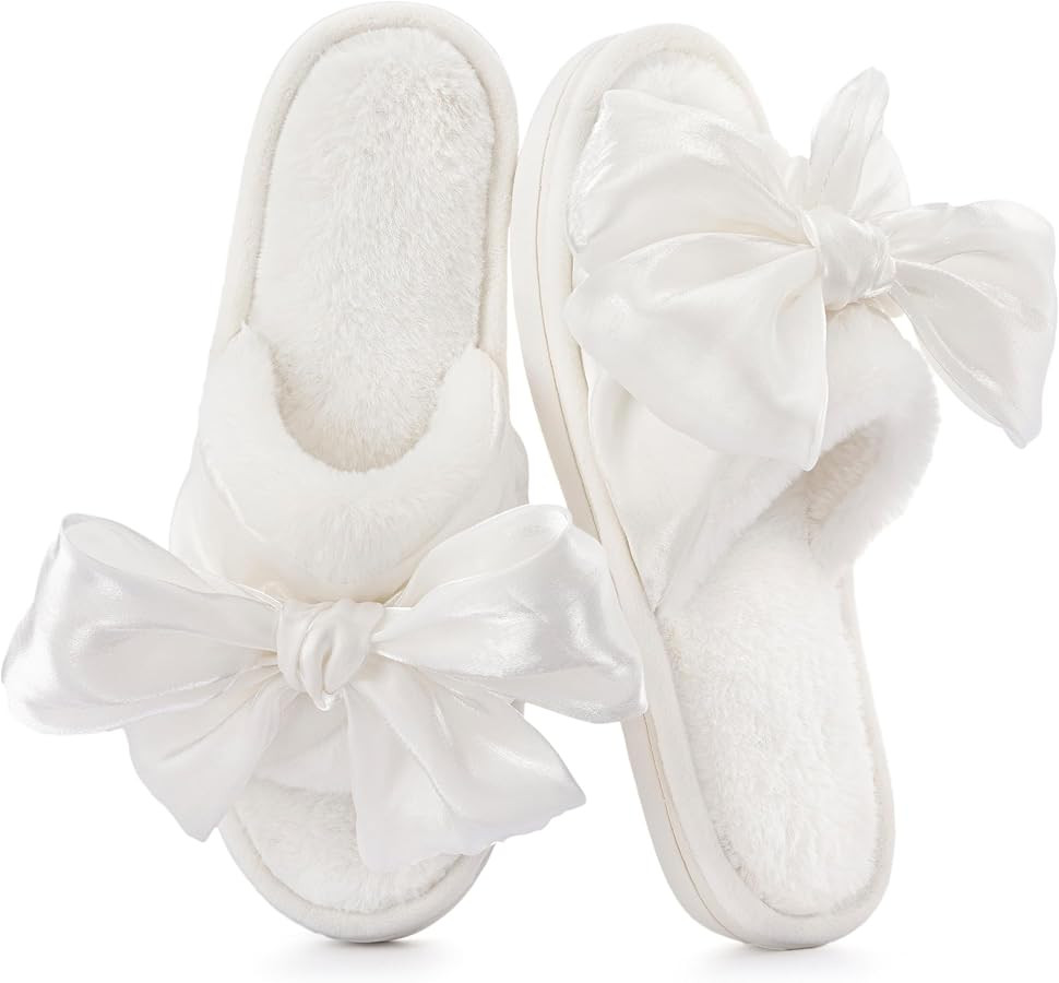 ULTRAIDEAS Womens Indoor Outdoor Slippers, Memory Foam Open Toe Cute House Shoes for Bedroom with... | Amazon (US)