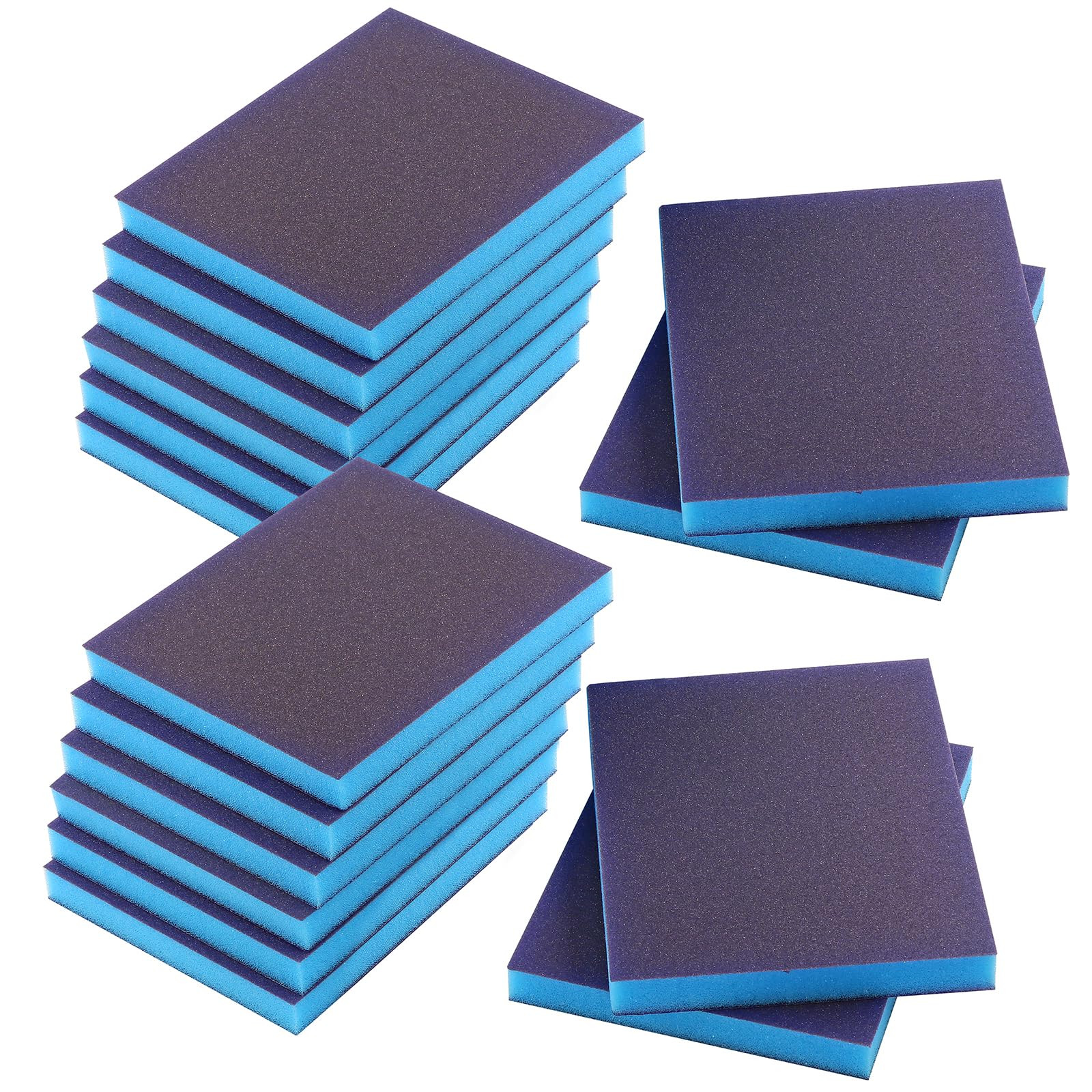 16Pcs 150 Grit Sanding Sponge, Jamiikury Sanding Blocks Washable and Reusable, Wet Dry Sandpaper Sponge for Wood Metal Furniture Paint and Drywall | Amazon (US)