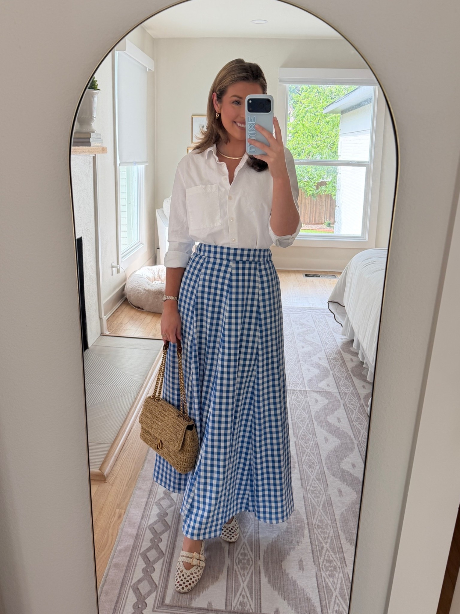 What I wore to church yesterday! Wearing a S in skirt and XS in top!