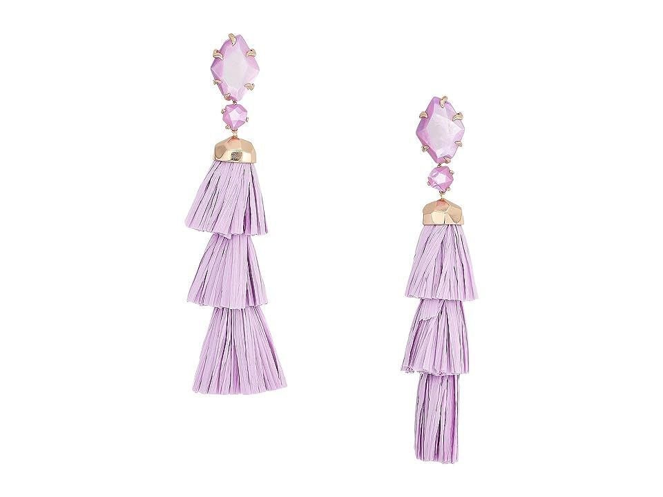 Kendra Scott Denise Earrings (Rose Gold/Lilac/Mother-of-Pearl) Earring | Zappos