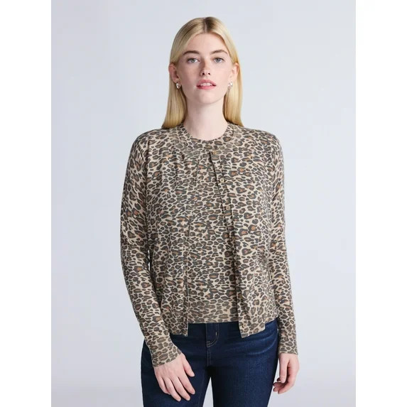 Time and Tru Women’s Fine Gauge Cardigan Sweater, Lightweight, Size XS-XXXL | Walmart (US)
