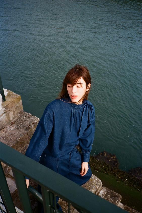 Z1975 TIE DENIM SHIRT | Zara UK