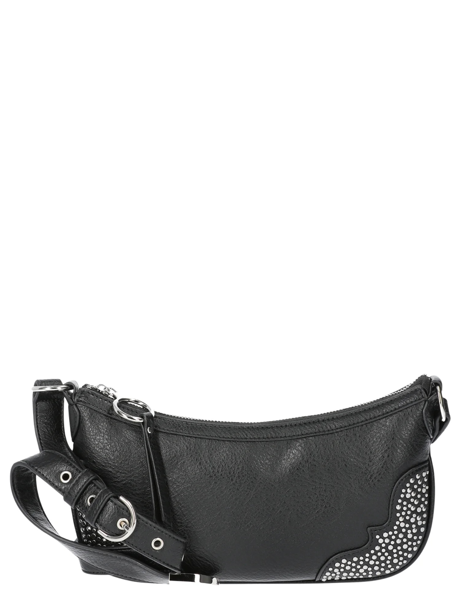 Jessica Simpson Women's Jessie Faux Leather Shoulder Handbag, Meteorite | Walmart (US)