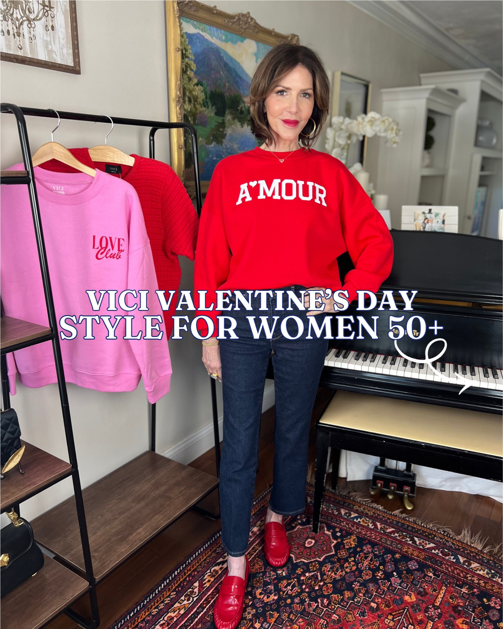 USE CODE KELLEY30 FOR 30% OFF ALL VICI!

valentine’s day outfit, galentine’s day outfit, pullover, red cardigan, red and pink dress, over 50 outfits 

#LTKValentine #LTKOver40 #LTKSeasonal