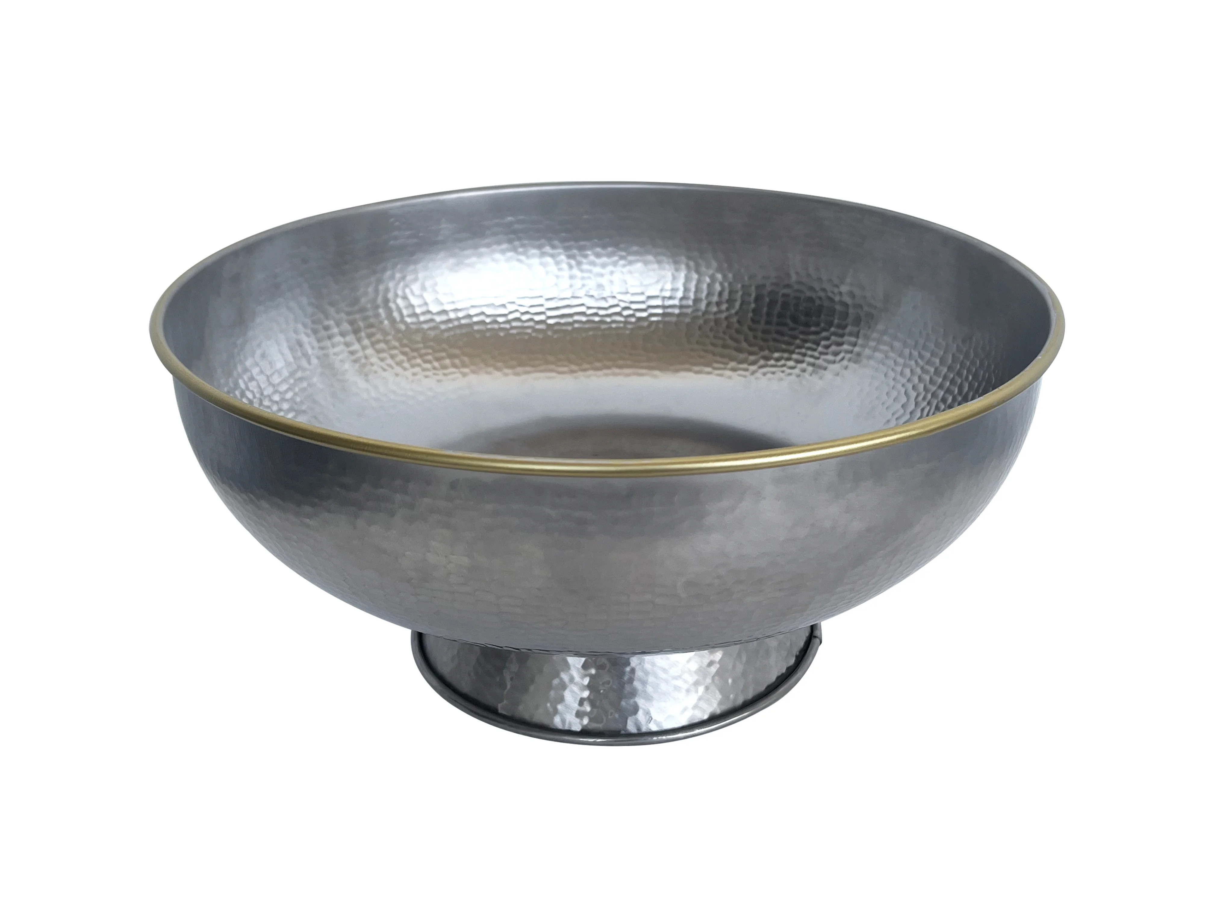 Better Homes & Gardens Stainless Steel Hammered Round Serving Bowl, 11.73 in | Walmart (US)
