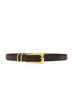 Madewell Elongated Buckle Belt in Brown. - size S | Revolve Clothing (Global)