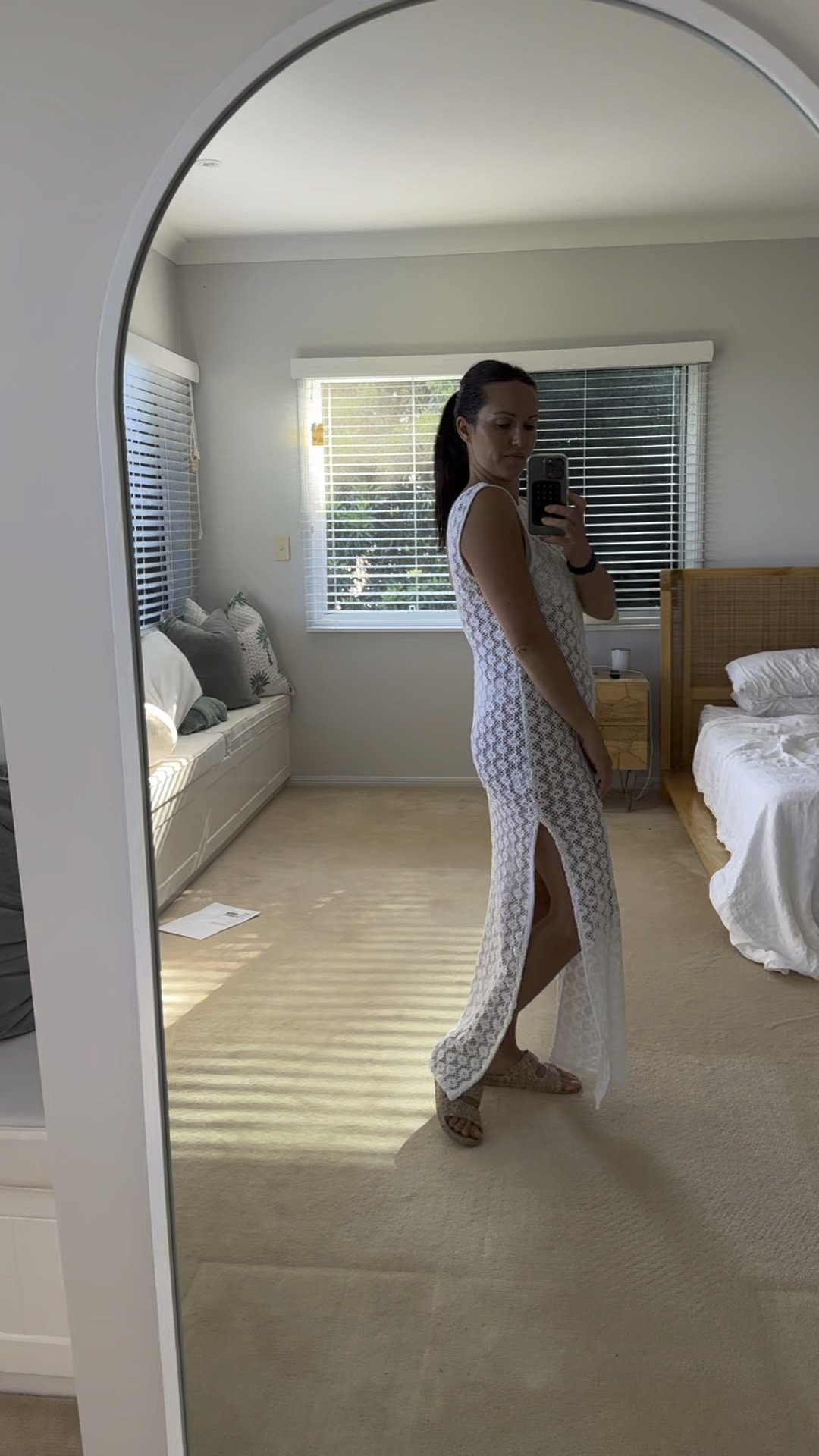 A perfect white beach cover up  

#LTKfindsunder50 #LTKSeasonal