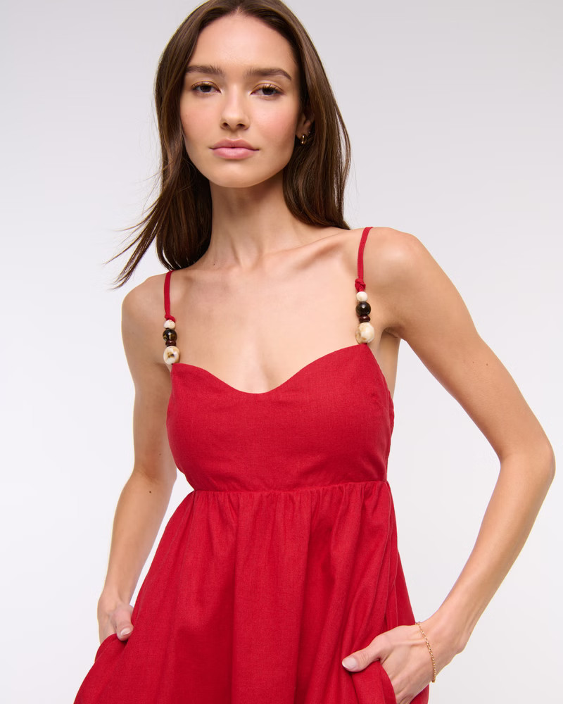 Beaded Sweetheart Babydoll Skort | Abercrombie & Fitch (US)