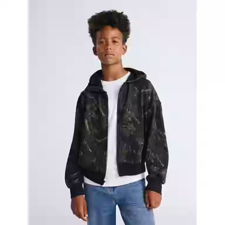 Weekend Academy Boys Fleece Zip Up Hoodie, Sizes 4-18 | Walmart (US)