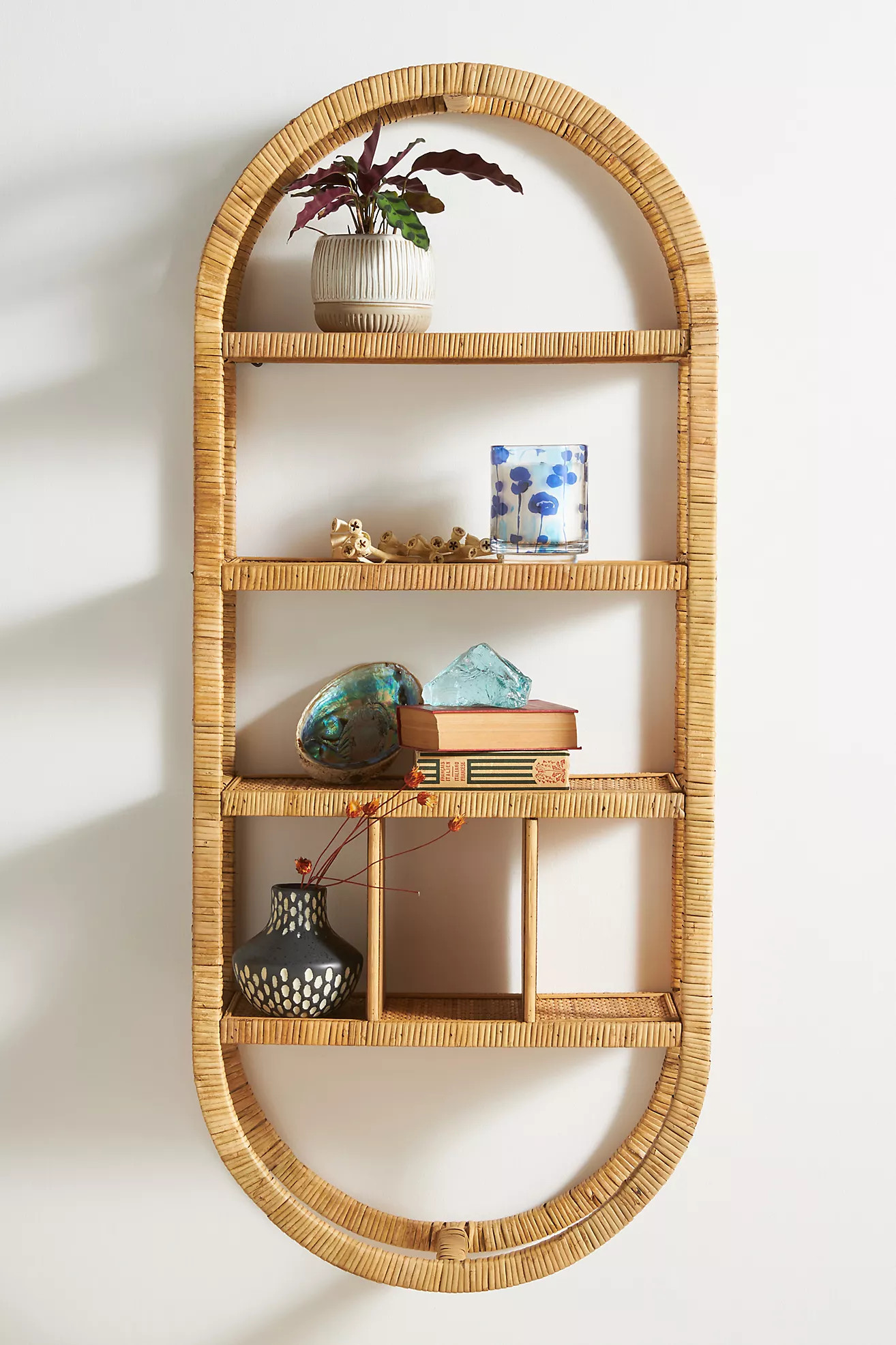 Selena Rattan Shelving Unit | Anthropologie (US)