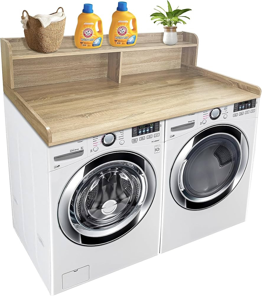 Royxen Laundry Countertop with 2-Tier Shelf Universal Fit, Washer and Dryer Countertop with Stora... | Amazon (US)