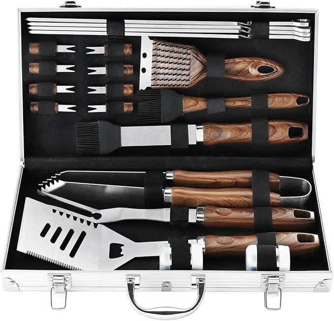 N NOBLE FAMILY 21PCS Professional Stainless Steel Grill Accessories Set for Men Dad Women - Perfe... | Amazon (US)