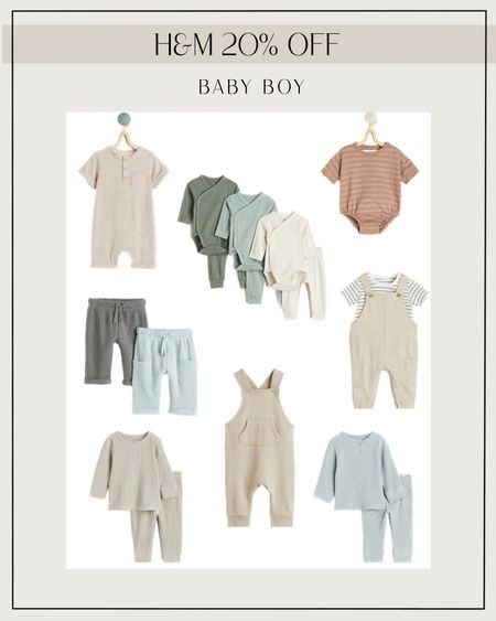 H&M baby boy outfits. Matching sets. Neutral baby clothes 

#LTKSale #LTKbaby #LTKkids