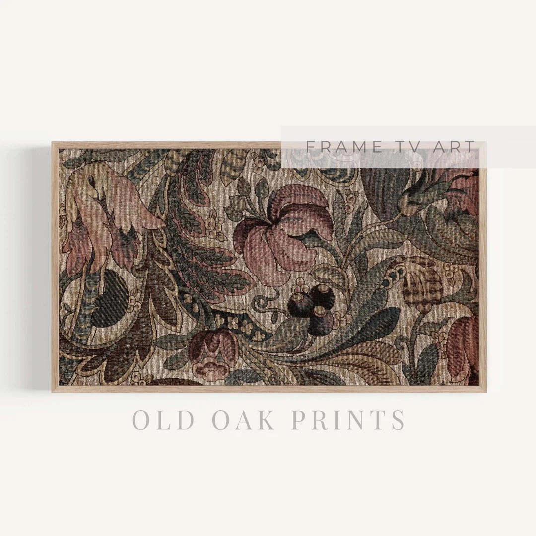 Samsung Frame TV Art Tapestry TV Artwork Vintage Art for Tv Farmhouse Tv Art 022-TV - Etsy | Etsy (US)