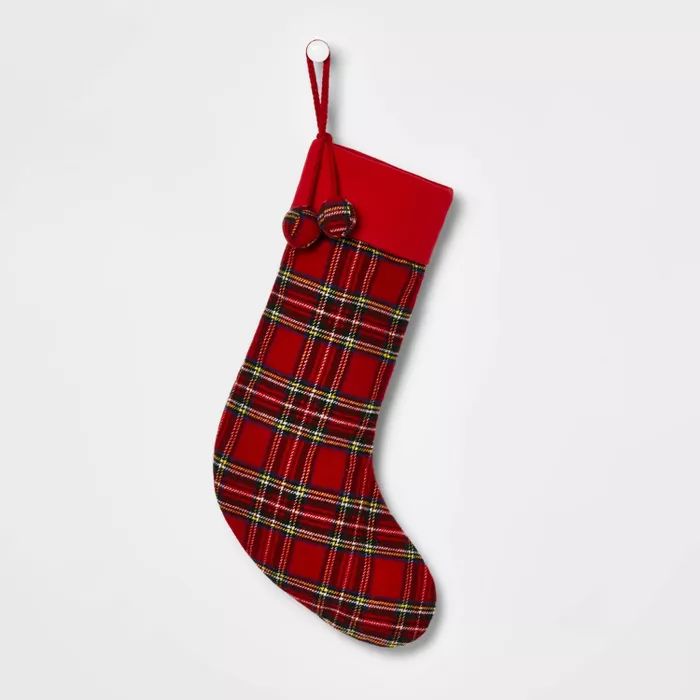 Plaid Christmas Stocking with Red Cuff - Wondershop™ | Target