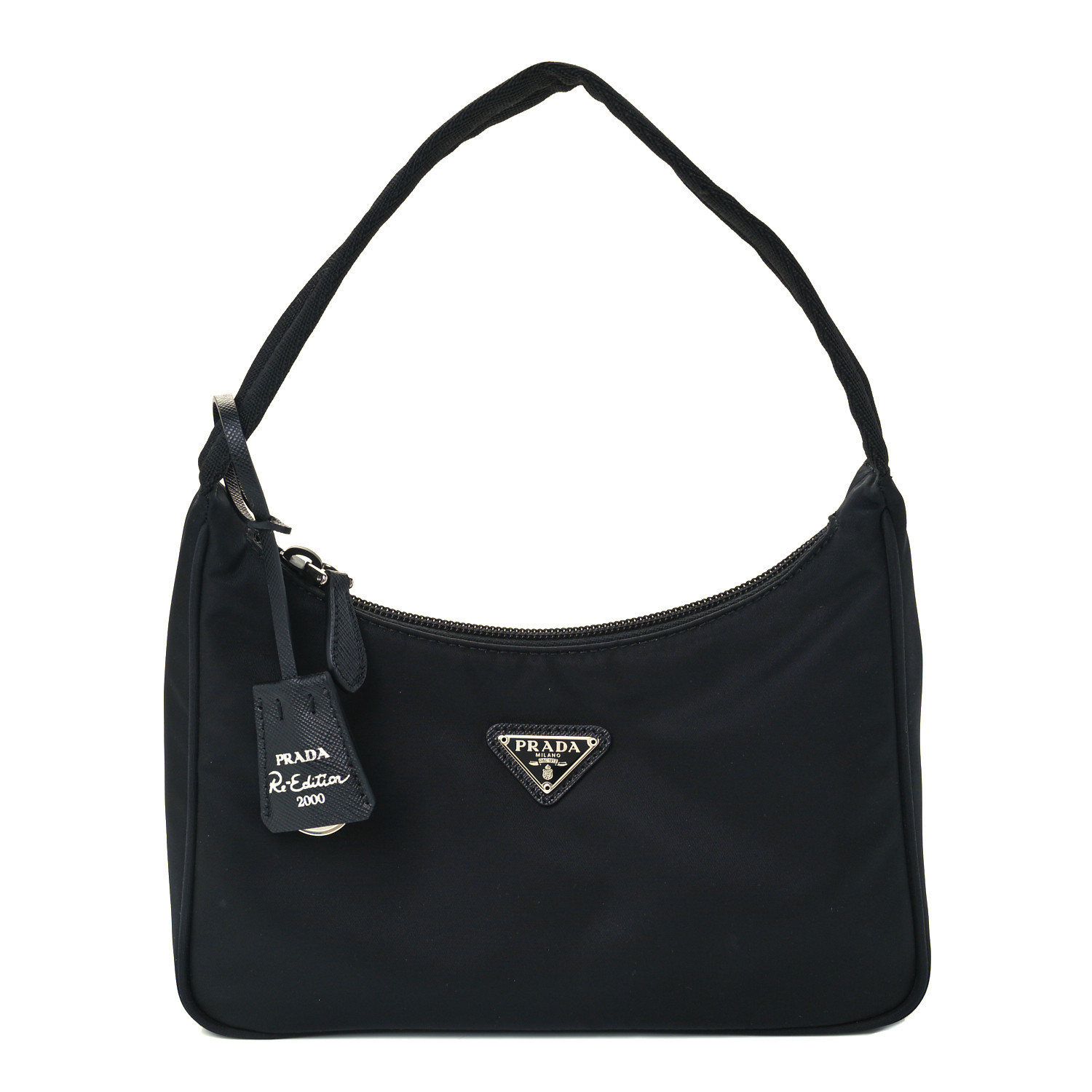 PRADA Tessuto Nylon Mini Re-Edition 2000 Bag Black | FASHIONPHILE | Fashionphile